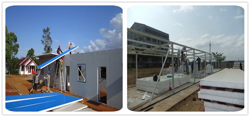 application of EPS sandwich panel house