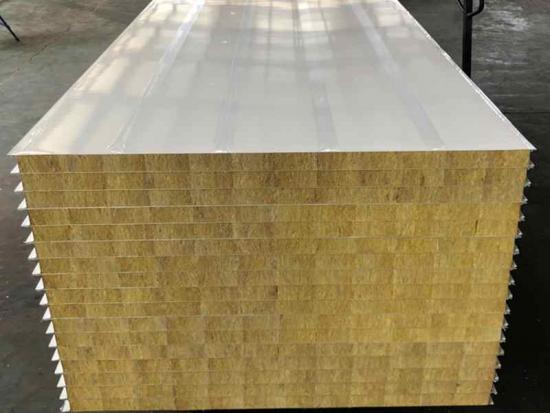 steel color rockwool sandwich panels for wall/roof